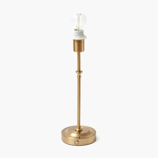 Rechargeable Table Lamps | Summer Lighting<Mrs. Alice Edie Rechargeable Lamp with Blue Ikat Shade (18cm)