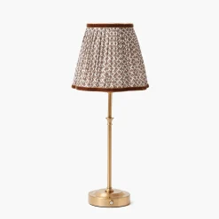 Rechargeable Table Lamps<Mrs. Alice Edie Tall Rechargeable Lamp with Chocolate Lotus Shade (18cm)