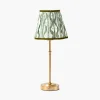 Rechargeable Table Lamps<Mrs. Alice Edie Tall Rechargeable Lamp with Olive Green Ikat Shade (18cm)