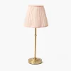 Rechargeable Table Lamps<Mrs. Alice Edie Tall Rechargeable Lamp with Pink Lotus Shade (18cm)