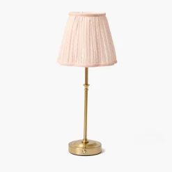 Rechargeable Table Lamps<Mrs. Alice Edie Tall Rechargeable Lamp with Pink Lotus Shade (18cm)