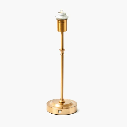 Rechargeable Table Lamps<Mrs. Alice Edie Tall Rechargeable Lamp with Green Frilled Silk Shade (18cm)