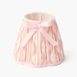 Rechargeable Table Lamps | For Her<Mrs. Alice Edie Tall Rechargeable Lamp with Pink Ikat Bow Shade (18cm)