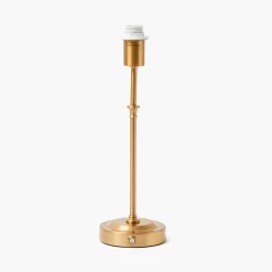 Rechargeable Table Lamps<Mrs. Alice Edie Tall Rechargeable Lamp with Olive & Chocolate Ikat Shade (18cm)