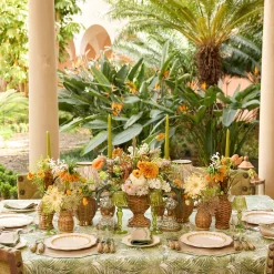 Summer Table Linen | Napkins<Mrs. Alice Edith Sand & Green Napkins (Set of 4)