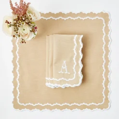 Napkins | Mrs. Alice Monogram<Mrs. Alice Edith Sand Napkins (Set of 4)
