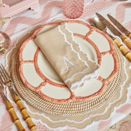Napkins | Mrs. Alice Monogram<Mrs. Alice Edith Sand Napkins (Set of 4)
