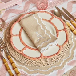 Table Linen Sets | Mrs. Alice Monogram<Mrs. Alice Edith Sand Placemats & Napkins (Set of 4)