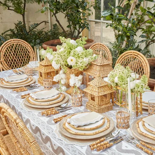 Table Linen Sets | Mrs. Alice Monogram<Mrs. Alice Edith Sand Placemats & Napkins (Set of 4)