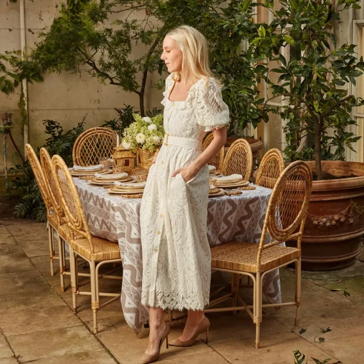 Table Linen Sets | Mrs. Alice Monogram<Mrs. Alice Edith Sand Placemats & Napkins (Set of 4)
