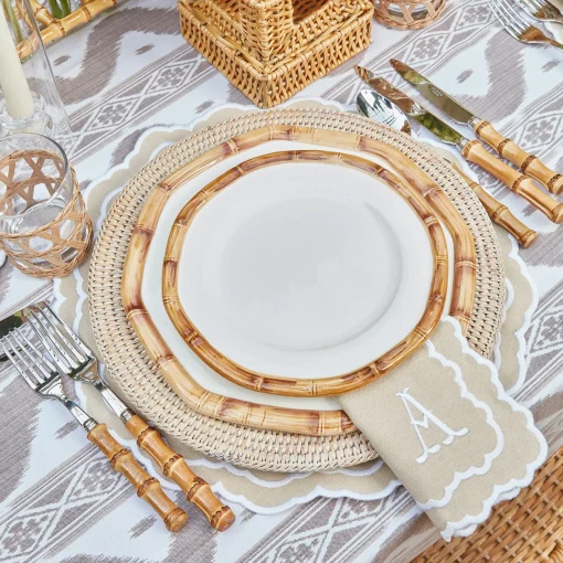 Table Linen Sets | Mrs. Alice Monogram<Mrs. Alice Edith Sand Placemats & Napkins (Set of 4)