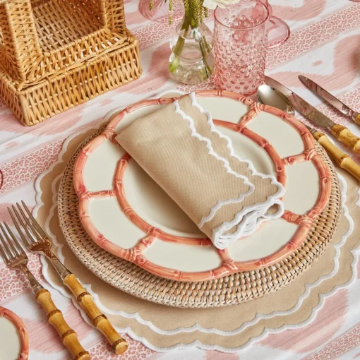 Table Linen Sets | Mrs. Alice Monogram<Mrs. Alice Edith Sand Placemats & Napkins (Set of 4)