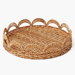 Trays | Trays<Mrs. Alice Elena Rattan Round Tray