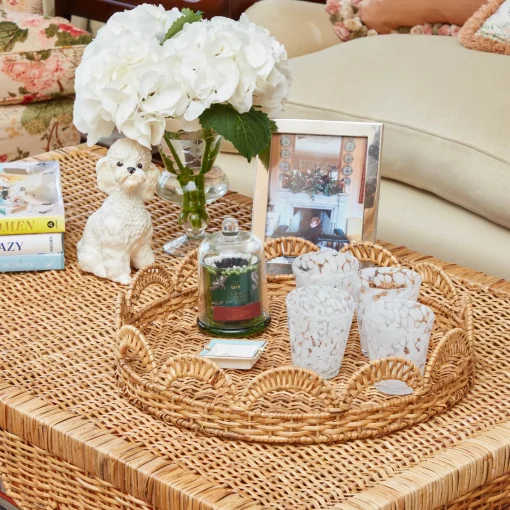 Trays | Trays<Mrs. Alice Elena Rattan Round Tray