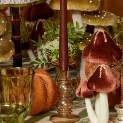 Candle Holders<Mrs. Alice Elise Medium Amber Candle Holder (Pair)