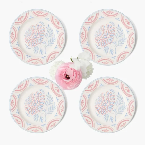 Summer Crockery | Starter Plates<Mrs. Alice Eliza Floral Starter Plates (Set of 4)