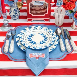 Dinner Plates | Crockery Sets<Mrs. Alice Elizabeth Blue Garland Dinner Plates (Set of 4)