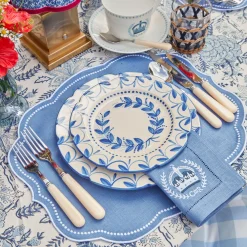 Crockery Sets<Mrs. Alice Elizabeth Blue Garland Dinner & Starter Plates (Set of 8)