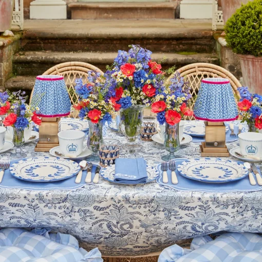 Crockery Sets<Mrs. Alice Elizabeth Blue Garland Dinner & Starter Plates (Set of 8)
