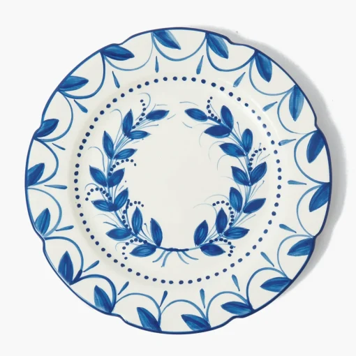 Dinner Plates | Crockery Sets<Mrs. Alice Elizabeth Blue Garland Dinner Plates (Set of 4)