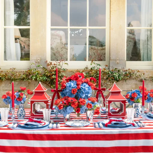 Starter Plates | Crockery Sets<Mrs. Alice Elizabeth Blue Garland Starter Plates (Set of 4)