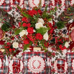 Crockery Sets<Mrs. Alice Elizabeth Red Garland Dinner & Starter Plates (Set of 8)