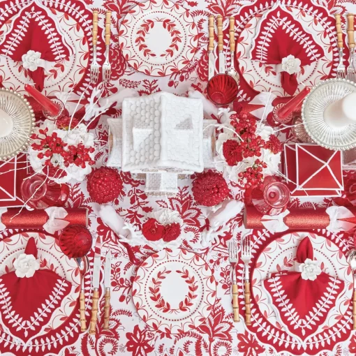 Crockery Sets<Mrs. Alice Elizabeth Red Garland Dinner & Starter Plates (Set of 8)