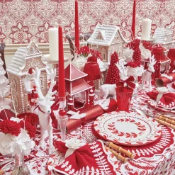 Crockery Sets<Mrs. Alice Elizabeth Red Garland Dinner & Starter Plates (Set of 8)