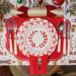 Crockery Sets<Mrs. Alice Elizabeth Red Garland Dinner & Starter Plates (Set of 8)