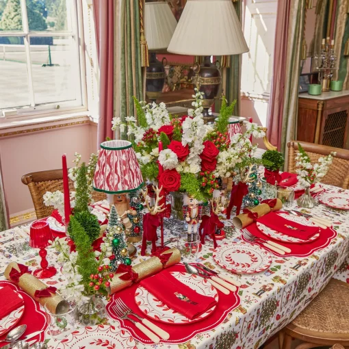 Crockery Sets<Mrs. Alice Elizabeth Red Garland Dinner & Starter Plates (Set of 8)