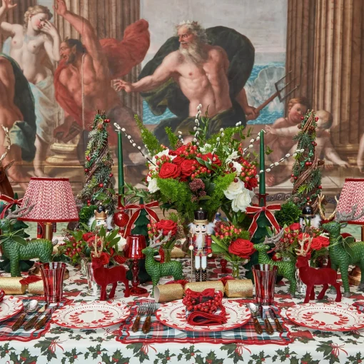 Crockery Sets<Mrs. Alice Elizabeth Red Garland Dinner & Starter Plates (Set of 8)