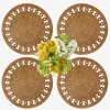 Summer Table Linen | Placemats<Mrs. Alice Elodie Round Rattan Placemats (Set of 4)