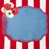 Placemats<Mrs. Alice Eloise Blue & Red Placemats (Set of 4)