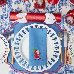 Placemats<Mrs. Alice Eloise Blue & Red Placemats (Set of 4)