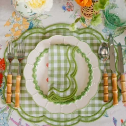 Summer Table Linen | Napkins<Mrs. Alice Eloise Green Gingham Napkins (Set of 4)