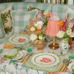 Summer Table Linen | Napkins<Mrs. Alice Eloise Green Gingham Napkins (Set of 4)
