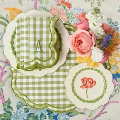 Summer Table Linen | Napkins<Mrs. Alice Eloise Green Gingham Napkins (Set of 4)