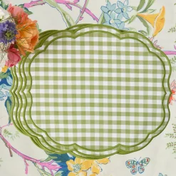 Summer Table Linen | Placemats<Mrs. Alice Eloise Green Gingham Placemats (Set of 4)