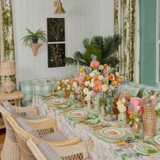 Summer Table Linen | Table Linen Sets<Mrs. Alice Eloise Green Gingham Placemats & Napkins (Set of 4)
