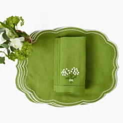 For Her | For The Hostess<Mrs. Alice Eloise Green Placemats & Hydrangea Napkins (Set of 4)