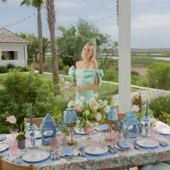Summer Table Linen | Table Linen Sets<Mrs. Alice Eloise Periwinkle Placemats & Napkins (Set of 4)