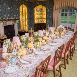 Placemats<Mrs. Alice Eloise Pink & Blue Placemats (Set of 4)