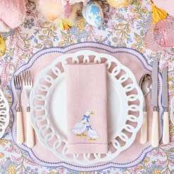 Placemats<Mrs. Alice Eloise Pink & Blue Placemats (Set of 4)
