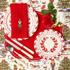 Placemats<Mrs. Alice Eloise Red Placemats (Set of 4)