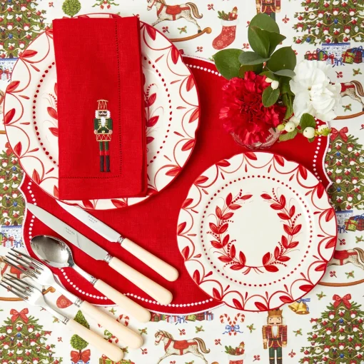 Placemats<Mrs. Alice Eloise Red Placemats (Set of 4)