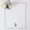 Mrs. Alice Monogram | Monogrammable Gifts<Mrs. Alice Embroidered Christmas Tree Linen Hand Towel