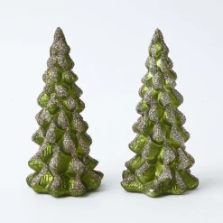 Christmas Decorations<Mrs. Alice Emerald Glass Christmas Tree (Pair)