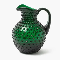 Jugs<Mrs. Alice Emerald Green Hobnail Jug
