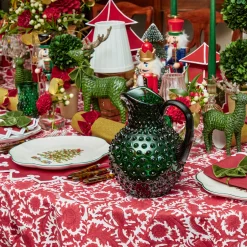 Jugs<Mrs. Alice Emerald Green Hobnail Jug