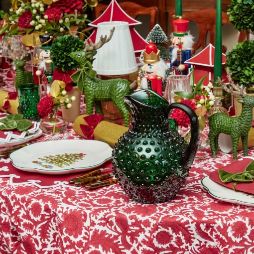Jugs<Mrs. Alice Emerald Green Hobnail Jug